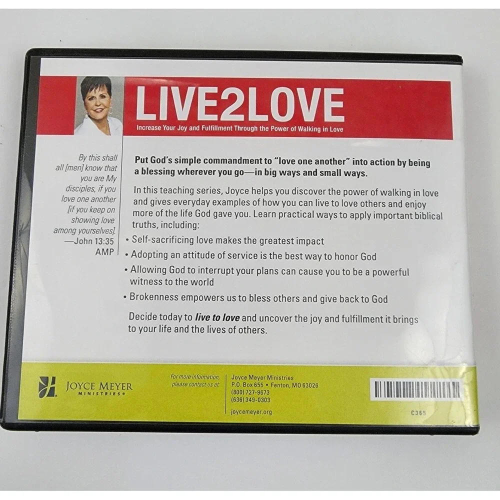 Joyce Meyer Live 2 Love 4 CD set Christian inspirational teaching